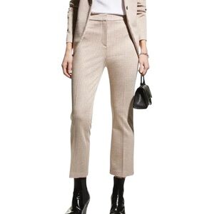 Theory St. Jean Plaid cropped Pants size 8